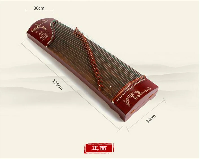 Имитация розового дерева Китай Guzheng дети Профессиональный 125 см маленький мини