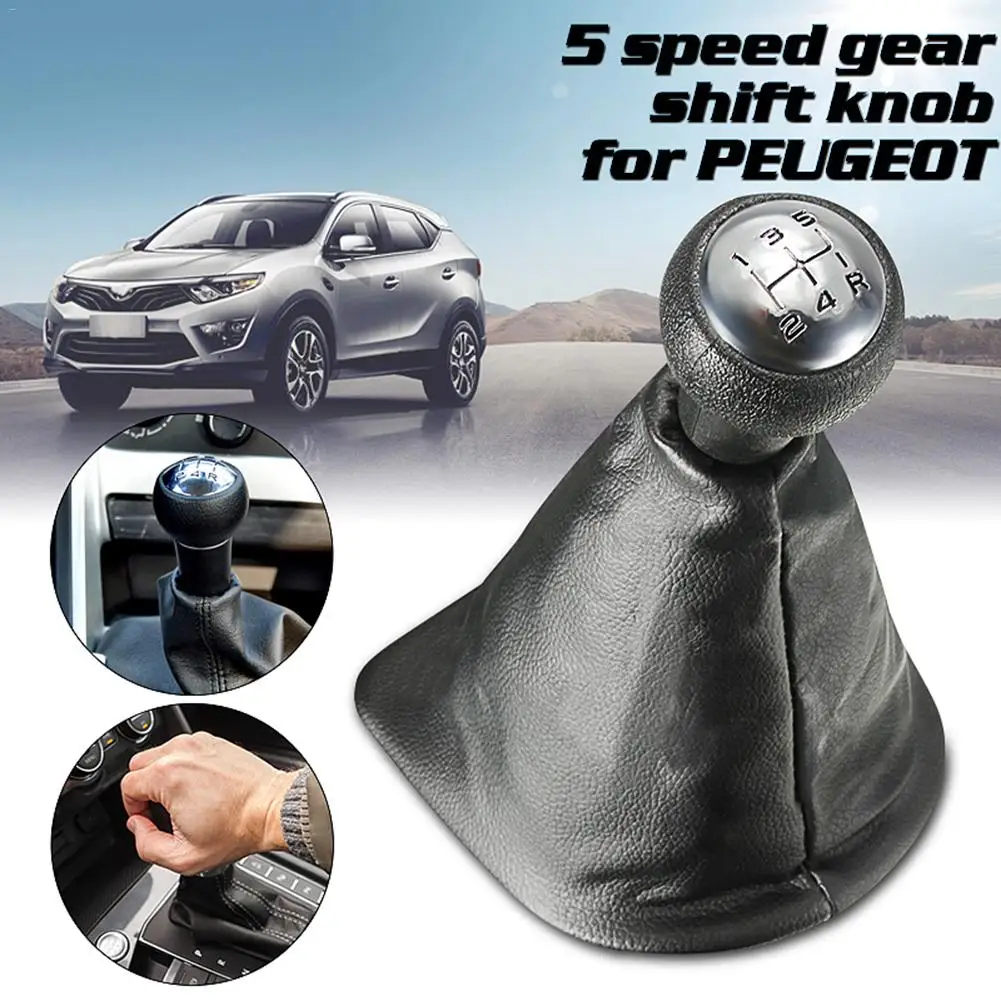 5 скоростей Ручка переключения передач для PEUGEOT 207 307 406 C3 C4 C5 XSARA черная