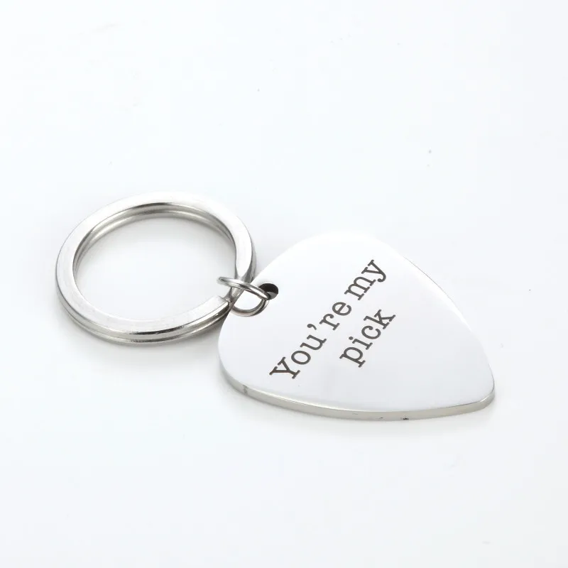 Брелок MYLONGINGCHARM из нержавеющей стали 304 индивидуальная гитара подарок Ты мой