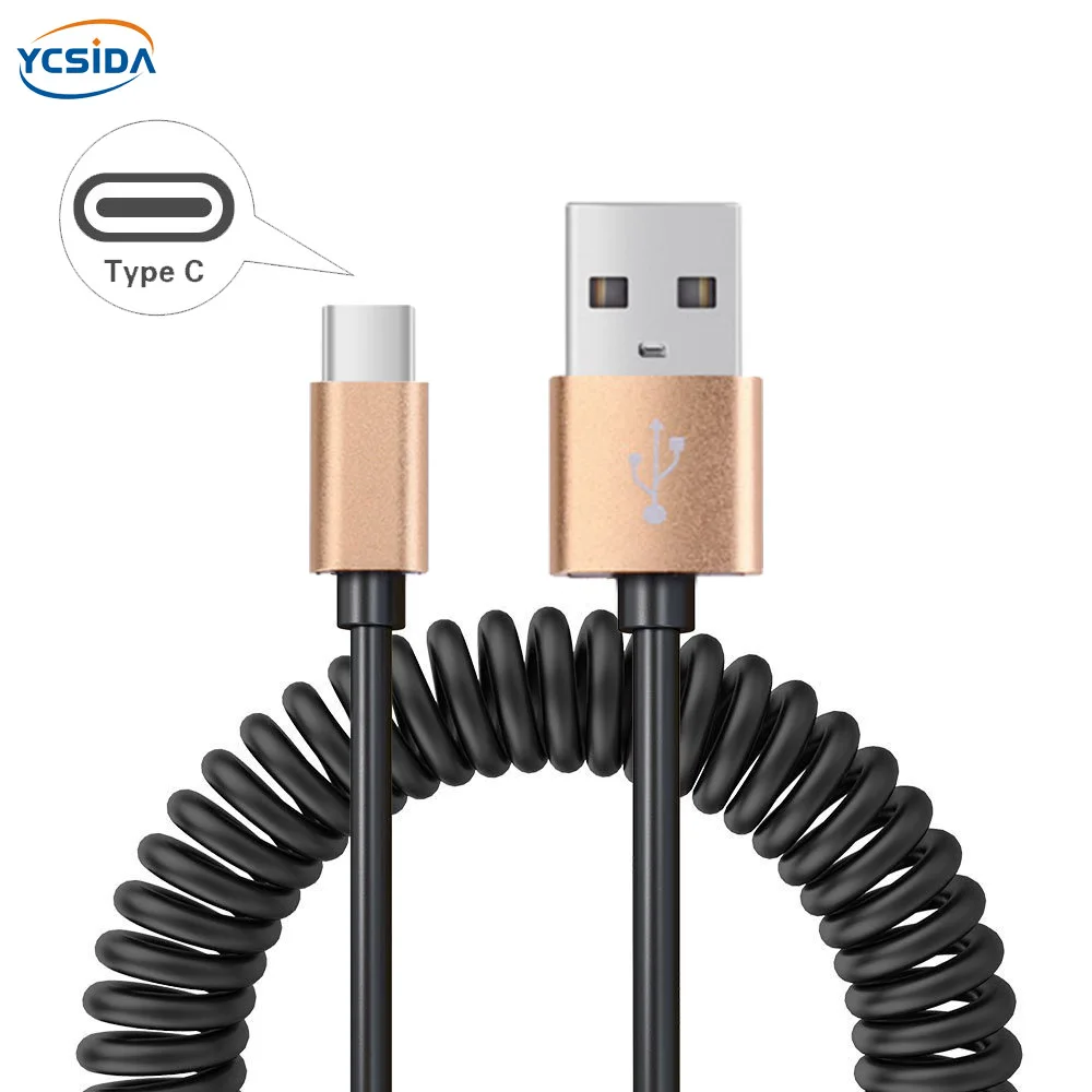 Телескопический Удлинительный зарядный кабель ROOTOO 5V 2.4A USB C для Samsung S10/LG G6/Huawei mate
