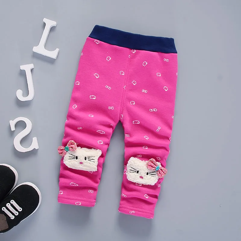 BibiCola/осенне-зимние теплые штаны для маленьких девочек вельветовые утепленные