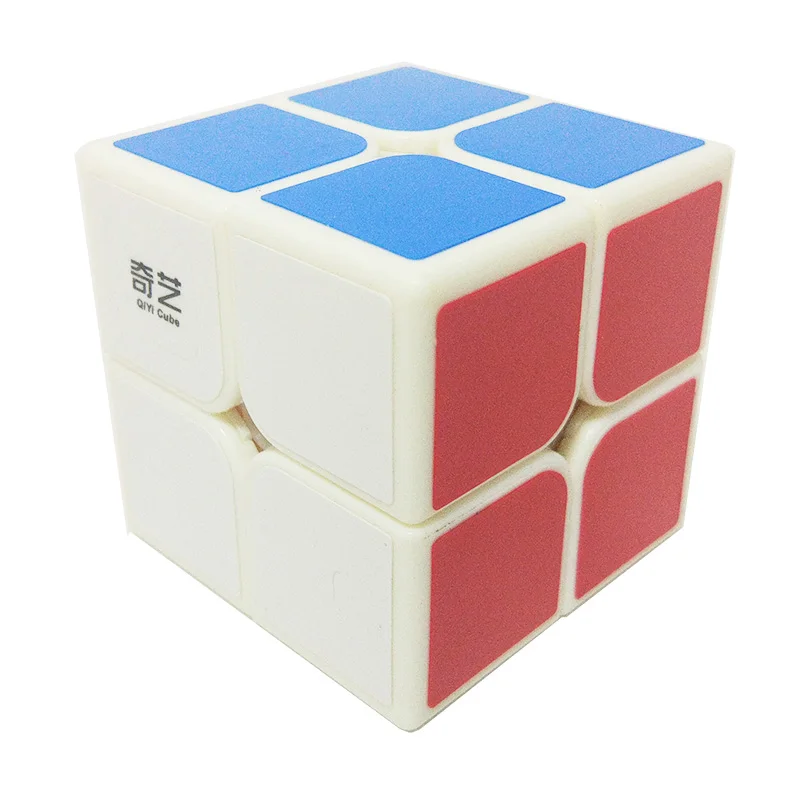 2x2 white QiYi квадратный магический куб 2x2 3x3 4x4 5x5 6x6 7x7 сплошной белый черный стикер конкурс скоростной куб головоломка для детей начинающих - Цвет: 2x2 white