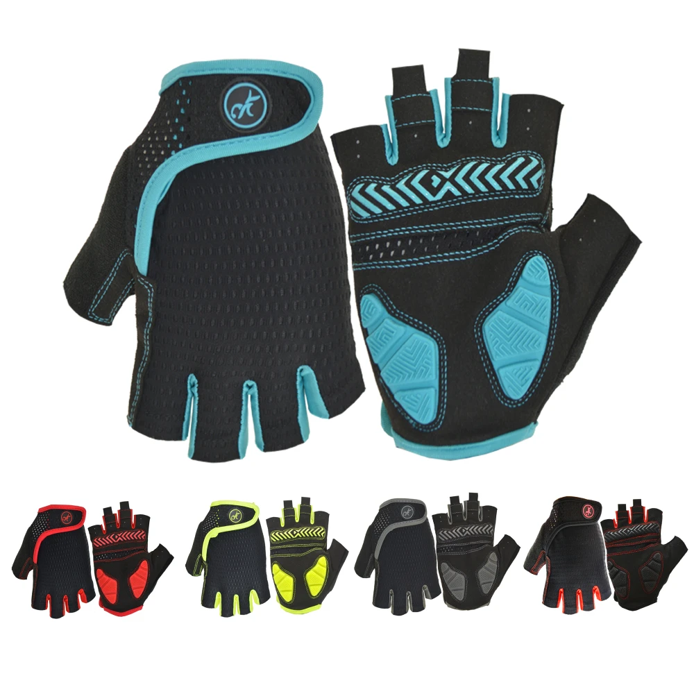 

Cycling Anti-slip Anti-sweat Men Women Half Finger Gloves Breathable Anti-shock Sports Gloves MTB Bike Bicycle Glove