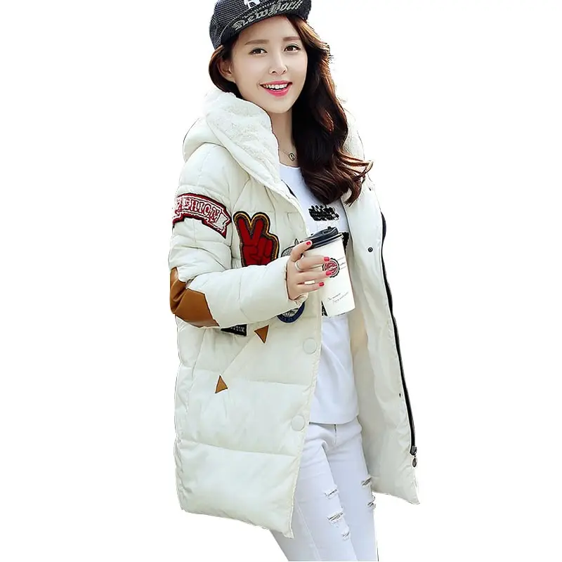 Новинка зимняя женская хлопковая куртка длинные толстые парки женское Модное