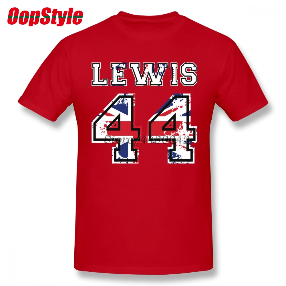 Lewis Hamilton 44 Union Jack T-shirt For Men Dropshipping Summer Short Sleeve Cotton Plus Size Custom Team Tee 4XL 5XL 6XL | Мужская