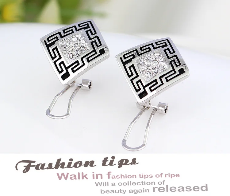 Бесплатная Доставка Модный Новый женский Белый K Кристалл Цветы Комплект