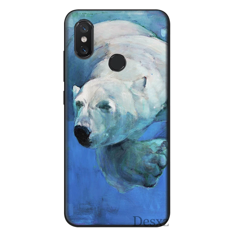 B12 Desxz силиконовый чехол для мобильного телефона Xiaomi Redmi GO 7 S2 4A 4X5 5A Plus 6 6A Pro Чехол с мультяшным полярным медведем сумка в виде ракушки - Цвет: B12