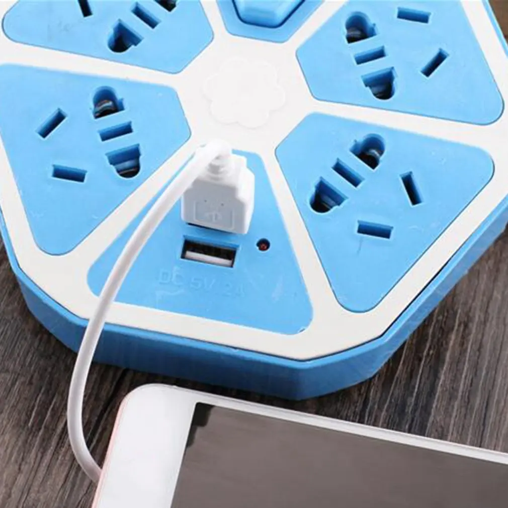 Практичная забавная квадратная розетка с двумя usb-разъемами для домашней