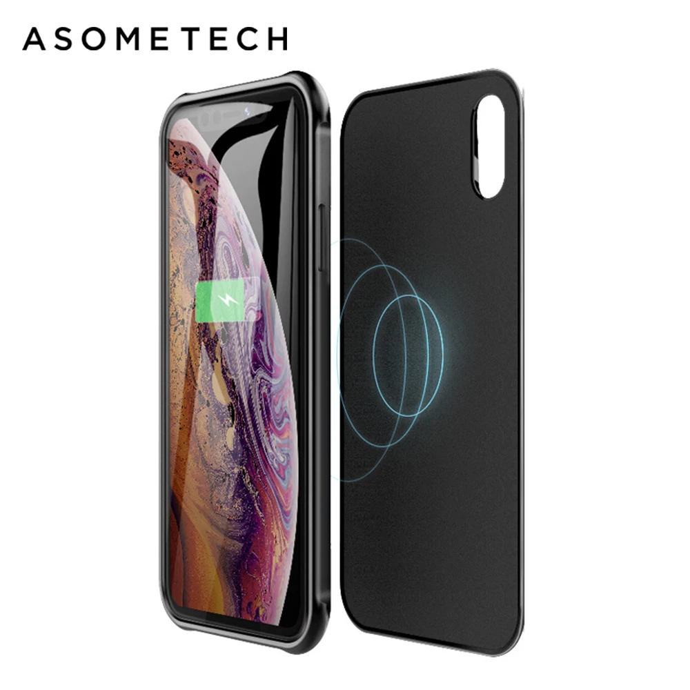 Магнитное портативное зарядное устройство для Iphone XS XR MAX с адсорбцией 5500 мАч