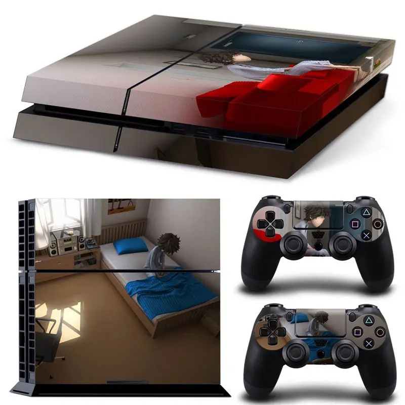 2 Цветные деревянные дизайнерские наклейки из игры для PS4, наклейки для консоли, чехол для контроллера PS4, аксессуары для игр playstation 4 - Цвет: 2