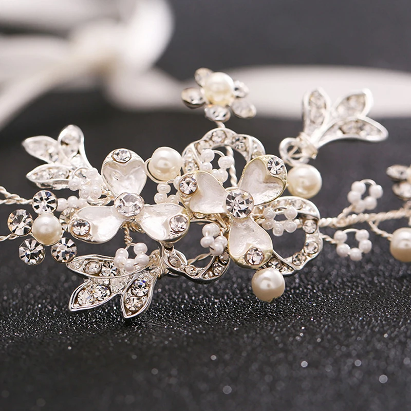 

Handmade Bridal Hair Tiara Head Piece Women Girls Rhinestone Pageant Crown