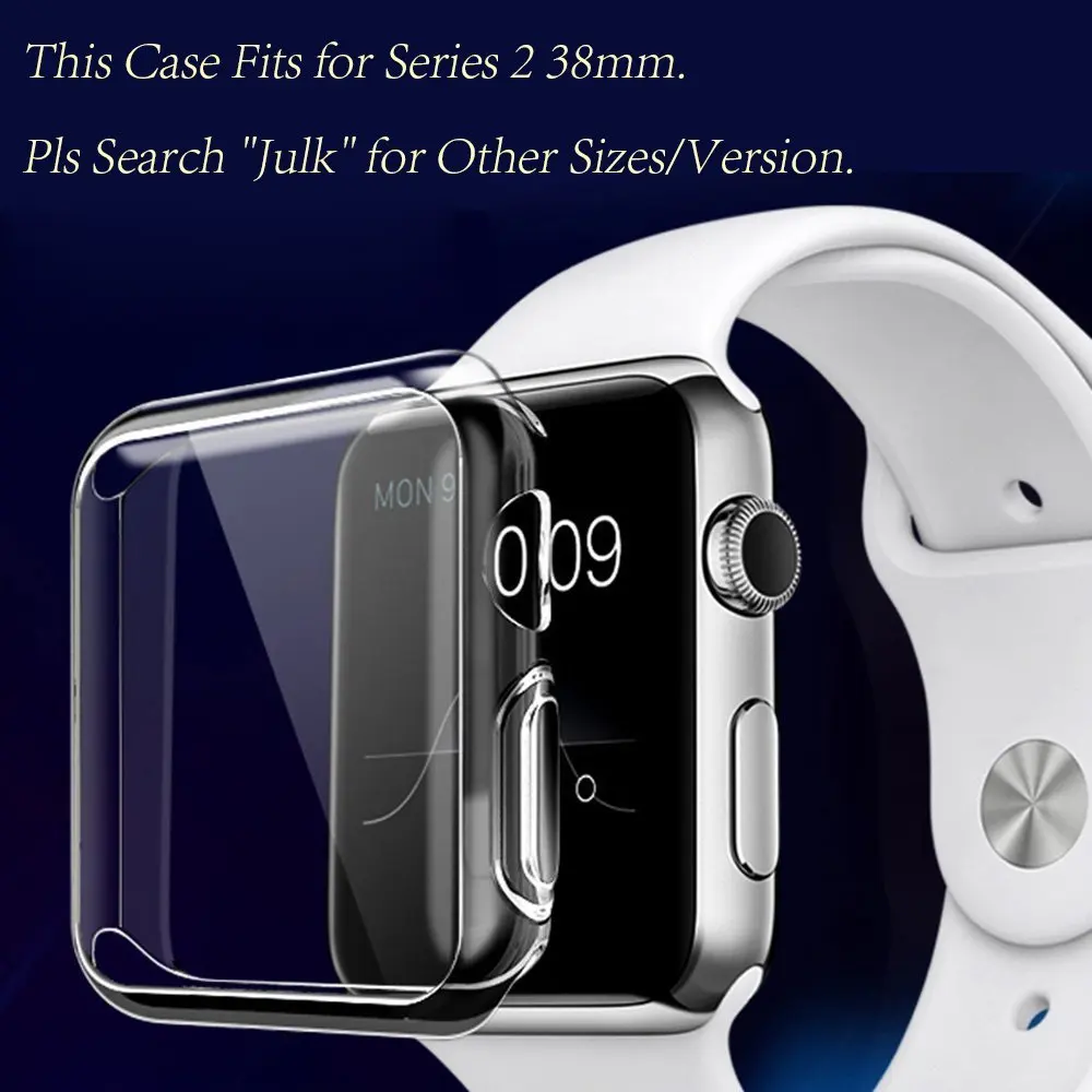 Мягкий силиконовый бампер для Apple Watch SE 6 5 4 40 44 мм модный прозрачный защитный чехол