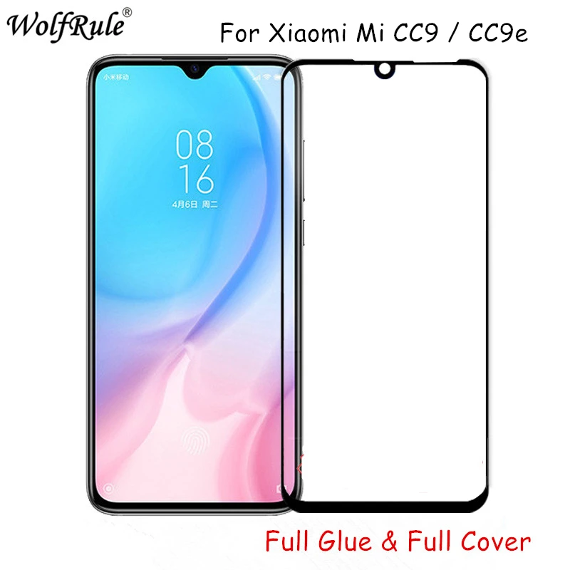 2 шт. защита для ЖК-экрана Xiaomi Mi CC9 закаленное стекло CC9E полное покрытие телефона 9