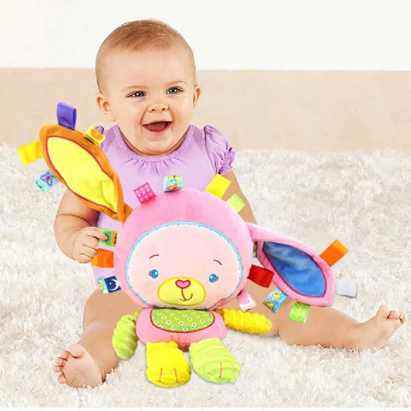 Детские BB погремушки игрушки мягкие плюшевые животные и куклы Развивающие для