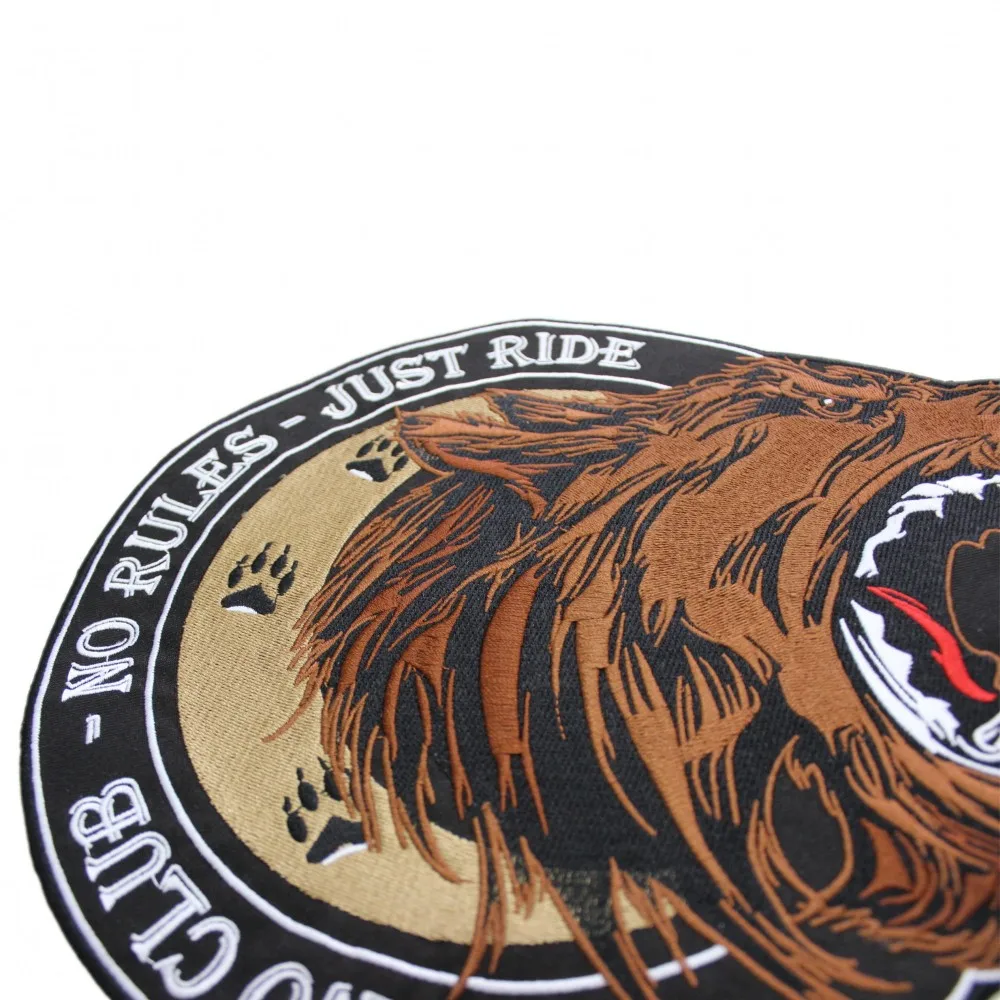 Нет клуба нет правил просто ездить рычание медведь железа на байкерские заплатки