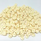 1000 шт. 6 мм миниатюрные маленькие полимерные пуговицы сделай сам, круглая швейная фурнитура для кукол, цвет украшения для скрапбукинга, цвет слоновой кости