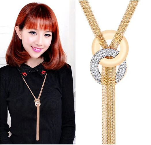 Новинка 2019 женское ожерелье на свитер массивная цепь золотистый массивный чокер