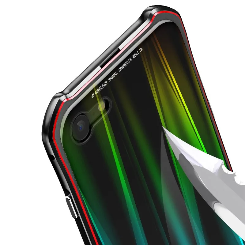 Colorful Aurora Touch Magnetic Phone Case for iPhone7 7plus/8 8plus/X/XS/XS MAX/XR Mobile Drop Protection | Мобильные телефоны и