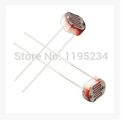 50pcs/lot Light Dependent Resistor LDR 12528 Photoresistor Photoconductive resistance 12MM Photoelectric switch components | Электронные