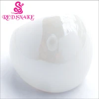 red snake fashion ring handmade pearl white texture glossiness murano glass rings