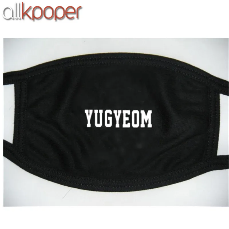 YUGYEOM Allkpoper KPOP GOT7 против пыли рот лицо хлопок унисекс маска Муфельная респиратор Джексон Марк - Цвет: YUGYEOM