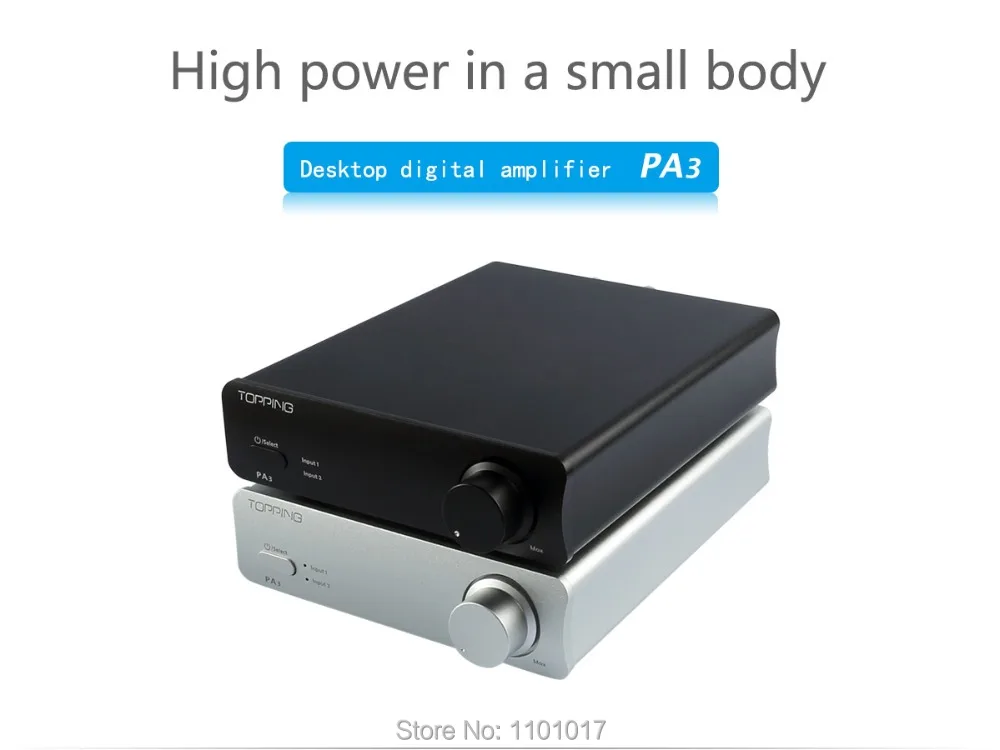 TOPPING PA3 TDA7498E Настольный HiFi аудио; цифровой усилитель HIFI EXQUIS amplificador 80 Вт* 2