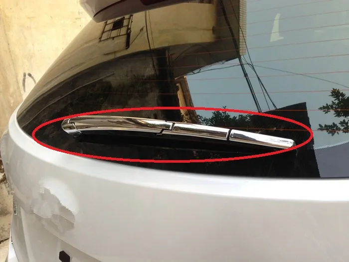Накладка на заднее окно из АБС пластика для Hyundai Santa Fe ix45 2013|wiper cover|abs chromechrome rear wiper |