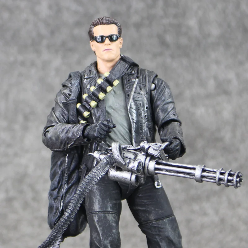 NECA Terminator 2: Judgment Day T-800 Arnold Schwarzenegger PVC Action Figure Collectible Model Toy 18cm | Игрушки и хобби