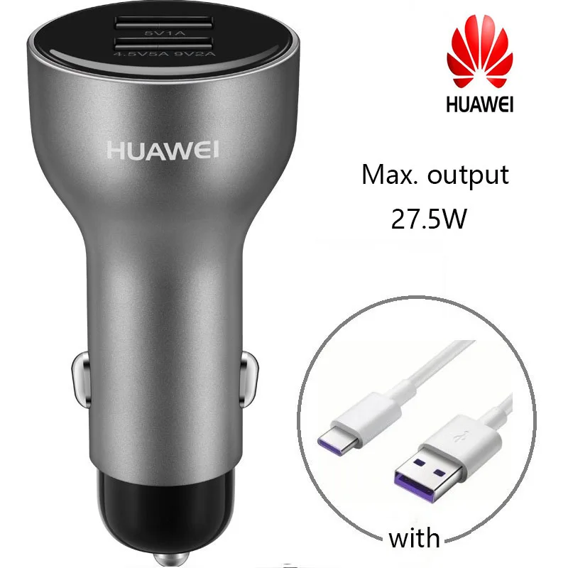 Оригинальное автомобильное зарядное устройство Huawei Mate 20 20Pro 20X Supercharge с кабелем 5A