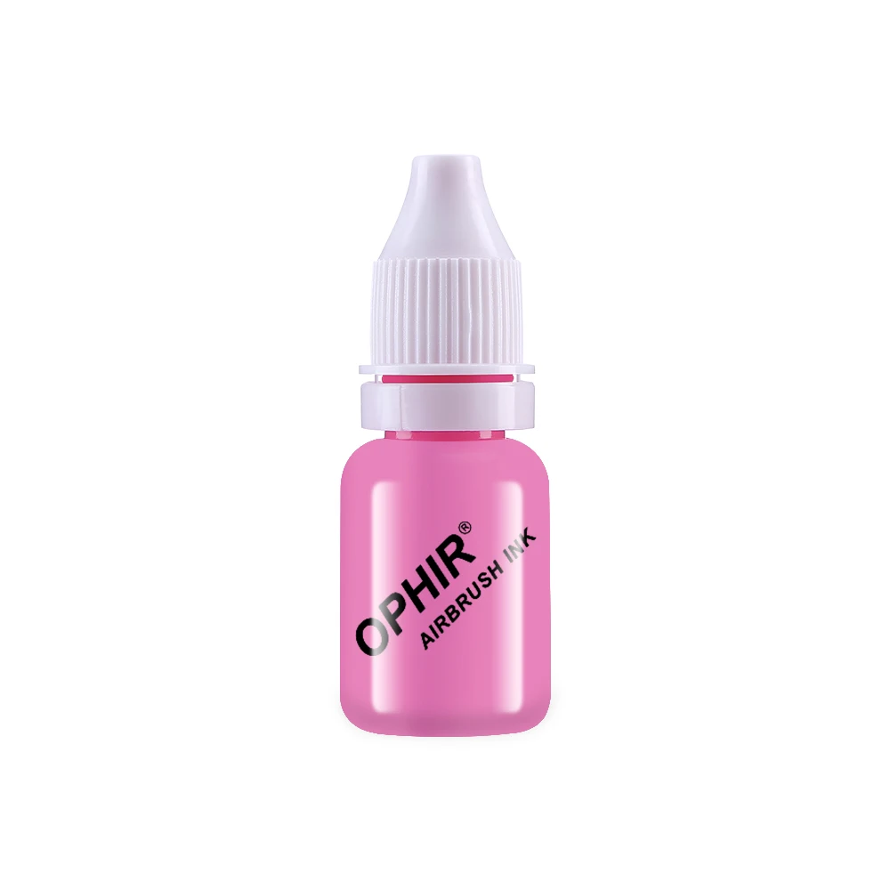 14 LIGHT PINK OPHIR Акриловые чернила для воды аэрограф для ногтей лак для ногтей 10 мл/бутылка временная татуировка 12 цветов пигмент для Choosing_TA098 - Цвет: 14 LIGHT PINK