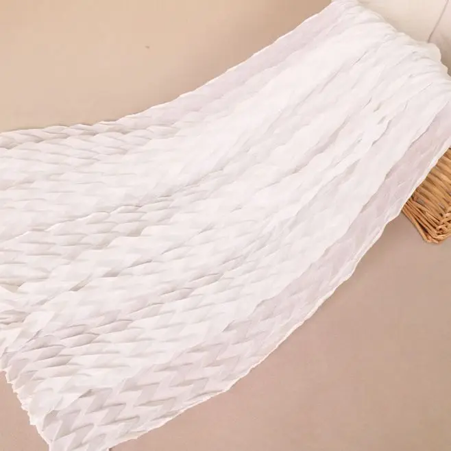 white Модные гофрированные мусульманские хиджабы, морщинки, шарфы для женщин, хлопковый головной платок, простая длинная шаль, мусульманская вуаль, 170x85 см - Цвет: white