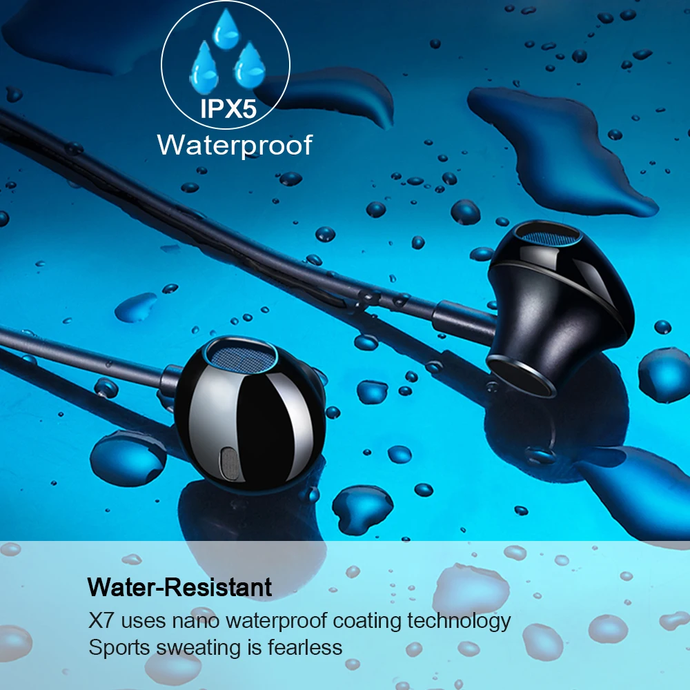 Lewinner X7 plus Bluetooth наушники со встроенным микрофоном беспроводные легкие спортивные