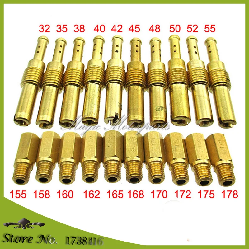 Основной струйный + пилотный медленный комплект для Keihin PWK PE OKO KOSO PJ PWM PD Карбюратор