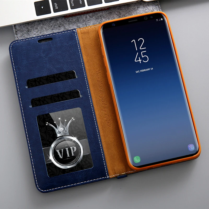 S9 плюс кожаный чехол джинсовые ковбойские PU для samsung Galaxy s9 магнитных флип