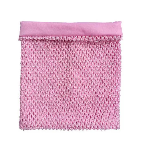 Pink 25*30 см, 12 дюймов, трикотажная эластичная юбка-пачка с подкладкой «кроше», облегающая грудь, топ-труба для девочек, платье «сделай сам», юбка, аксессуары для душа для малышей - Цвет: Pink