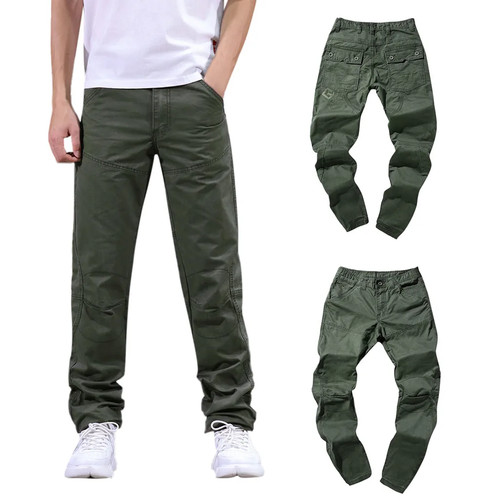 

2019 Workwear men's cool spring fashion casual pants overalls sports pants jogging pants 5.24