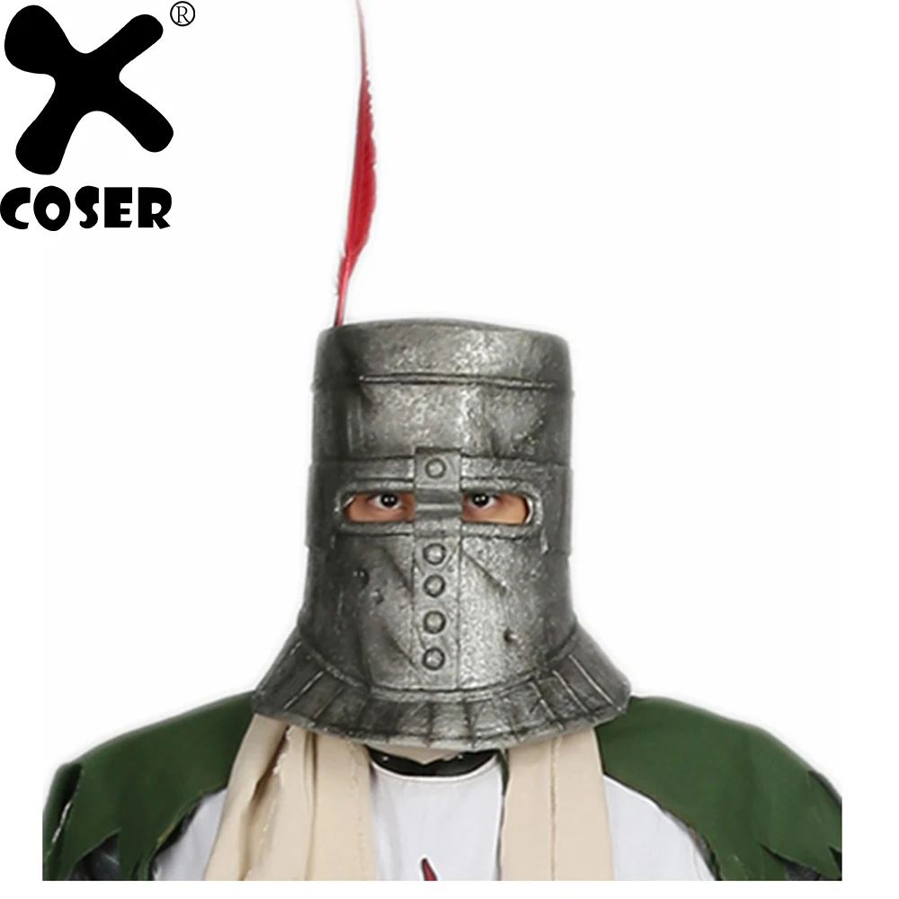 Шлем для косплея XCOSER Dark Souls Solaire серый латексный шлем с полной головкой