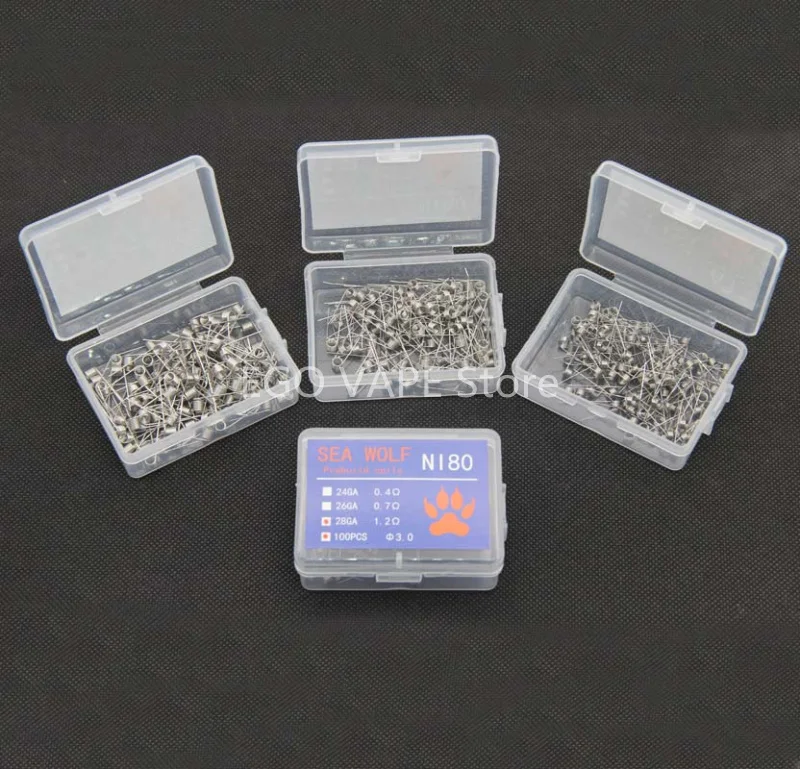 Электронная сигарета SEA WOLF RDA RBA RTA проволочная катушка NI80 готовые катушки 24 26 28AWG A1