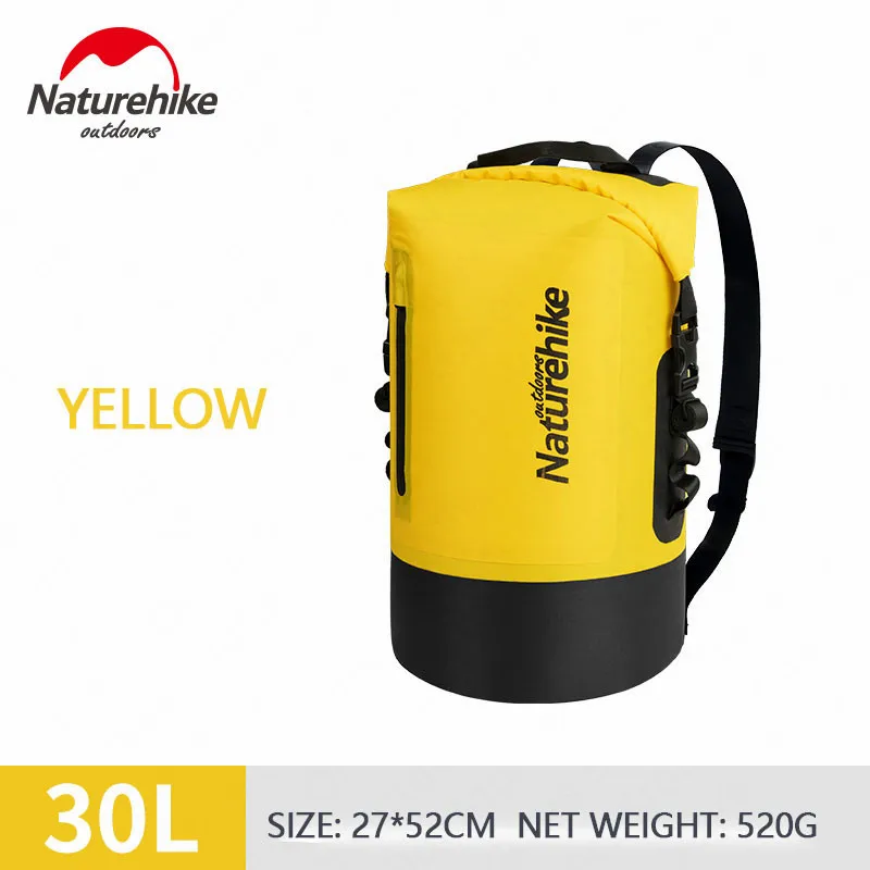 30LYellow Naturehike 20L/30L/40L сухой мешок водонепроницаемый мешок сухой влажный разделение держать шестерни сухой для наружного кемпинга Спелеология треккинга рафтинг - Цвет: 30LYellow