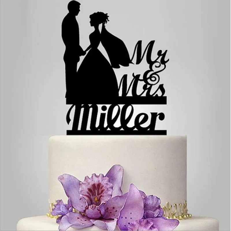 2017 настоящие недорогие Персонализированные Акриловые топперы для торта на день