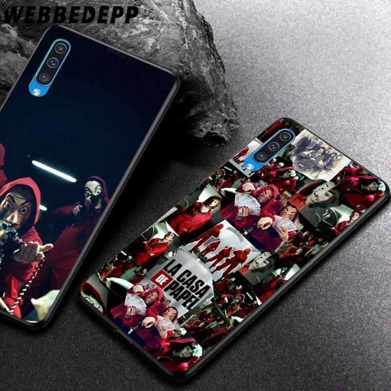 WEBBEDEPP La Casa De Papel мягкий чехол из ТПУ для Samsung Galaxy Note8 9 A10 A20 A40 A50 A60 A70 M10 M20 M30|Бамперы| |