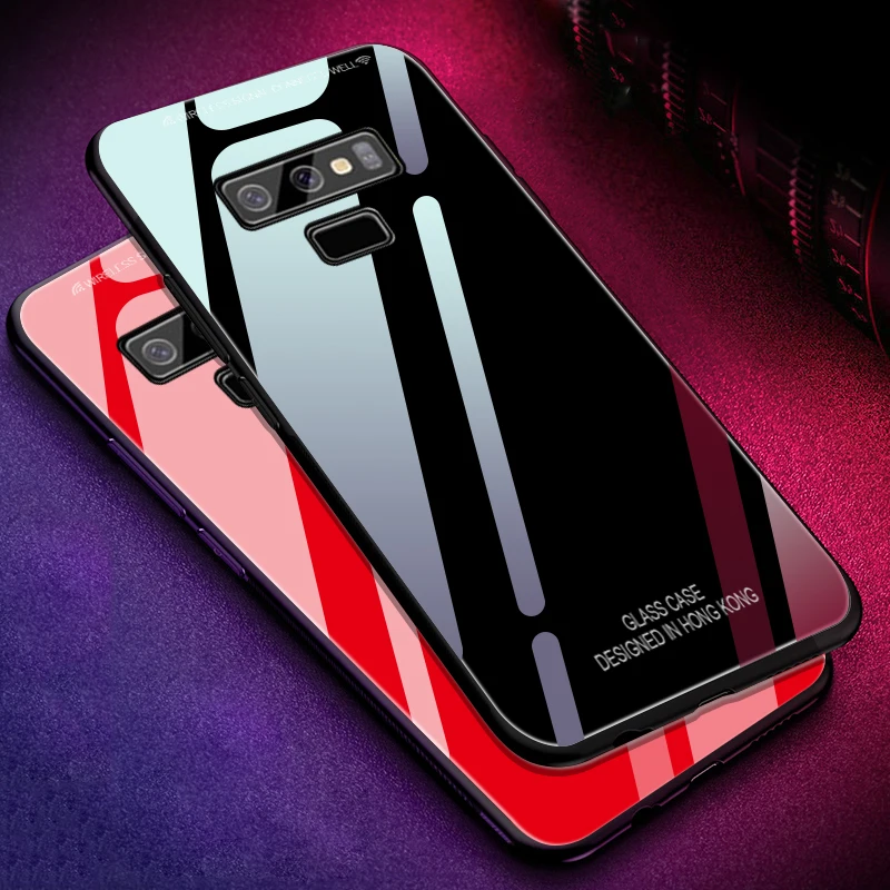 Закаленное Стекло чехол для Samsung Galaxy A8 A6 плюс A7 A750 2018 S9 S8 S7 Edge Note 8 9 J3 J5 J7 J4 J6 J8 J2 Prime |