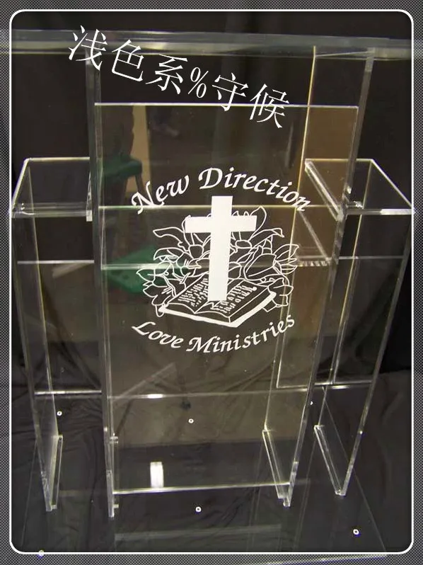

church acrylic podium/Popular transparent knockdown acrylic lectern for school podium