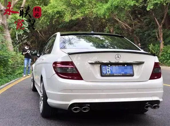 Спойлер Для Седана benz C Class W204 4 двери C63 C180 C200 C260 заднее крыло из АБС пластика