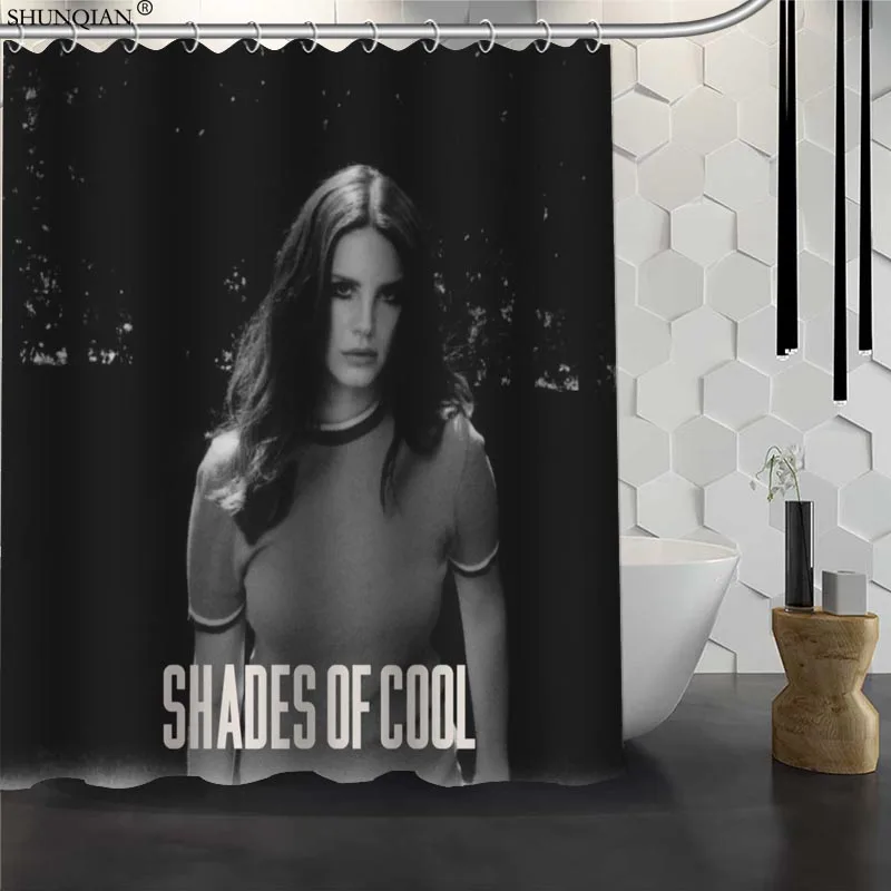 

New Lana Del Rey Custom Shower Curtain Waterproof Fabric Bath Curtain 180X200cm165X180cm Polyester Fabric Bathroom Curtain