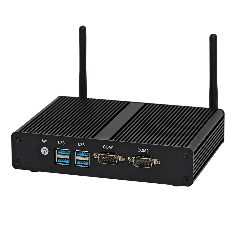 Безвентиляторный промышленный Мини ПК настольный компьютер Windows 10/Linux Intel Core I3 4030U