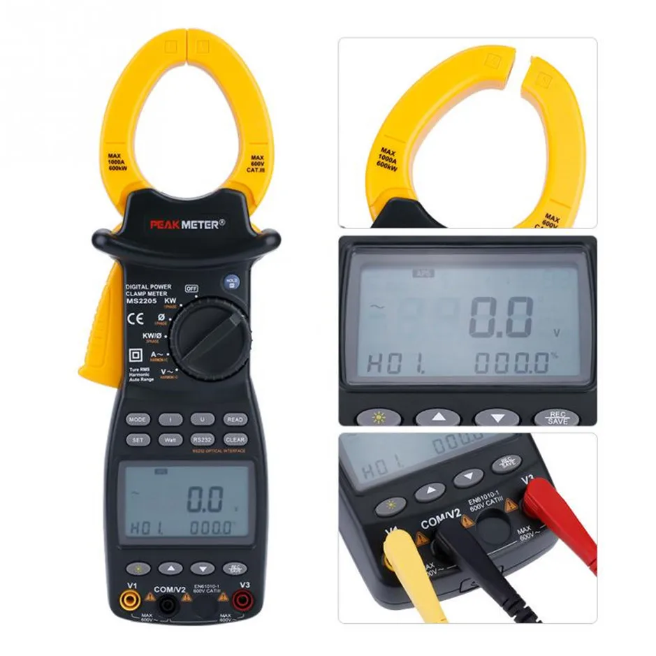 MASTECH MS2205 RS232 USB истинное среднеквадратичное значение Автоматический диапазон