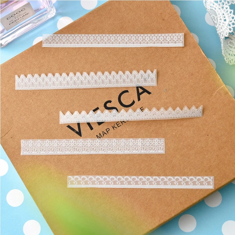 6 шт./компл. элегантные бумажные наклейки Vellum для DIY Scapbooking Card Making Planner Craft|Наклейки|