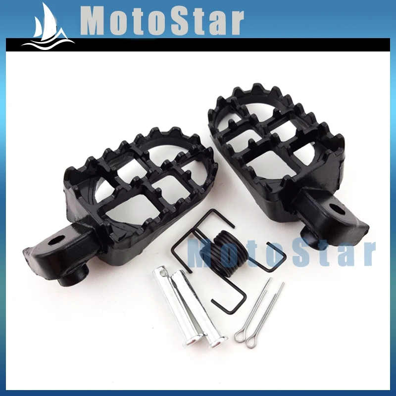 Черные алюминиевые подставки для ног мотоцикла XR50R CRF 50 CRF70 CRF80 CRF100F | Автомобили и