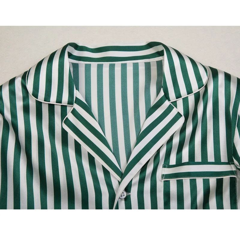 2019 Ladies'Leisure Sleepwear 19MM Nature silk+5% Spandex Elegant Luxury Home Suit Casual Golden Collar Worker Royal Pajamas